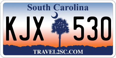 SC license plate KJX530