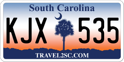 SC license plate KJX535