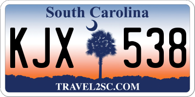 SC license plate KJX538