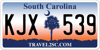 SC license plate KJX539