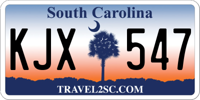 SC license plate KJX547