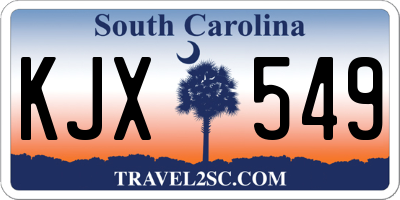 SC license plate KJX549