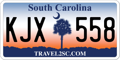 SC license plate KJX558