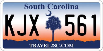 SC license plate KJX561