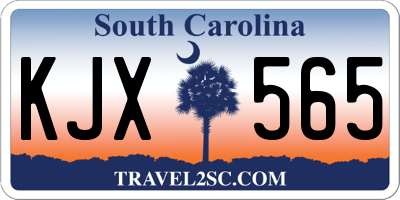 SC license plate KJX565