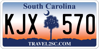 SC license plate KJX570