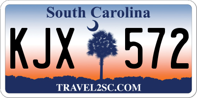 SC license plate KJX572