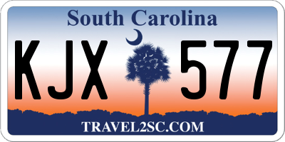 SC license plate KJX577
