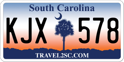 SC license plate KJX578