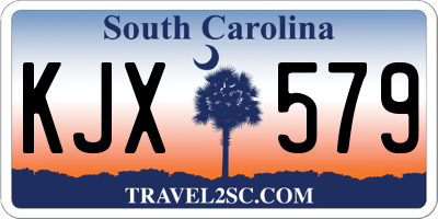SC license plate KJX579