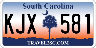 SC license plate KJX581