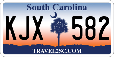 SC license plate KJX582