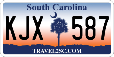 SC license plate KJX587