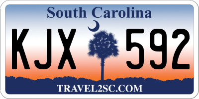 SC license plate KJX592