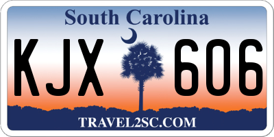 SC license plate KJX606