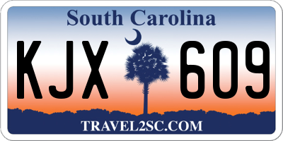 SC license plate KJX609