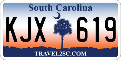 SC license plate KJX619