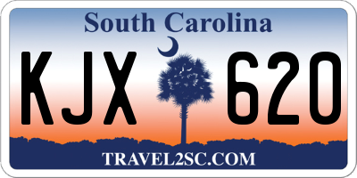 SC license plate KJX620