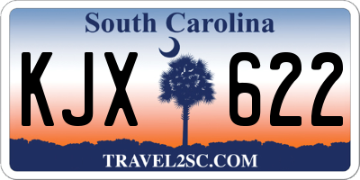 SC license plate KJX622