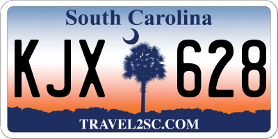 SC license plate KJX628