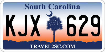 SC license plate KJX629