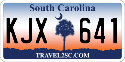 SC license plate KJX641