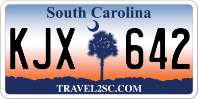 SC license plate KJX642