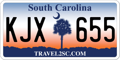 SC license plate KJX655