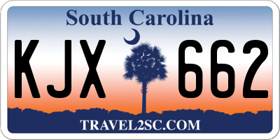SC license plate KJX662