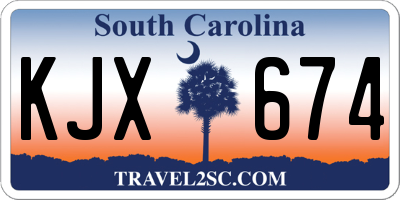 SC license plate KJX674