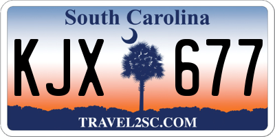 SC license plate KJX677