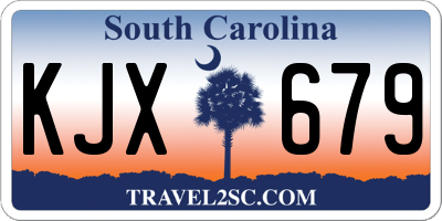 SC license plate KJX679