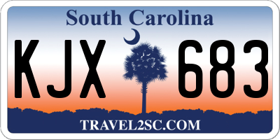 SC license plate KJX683