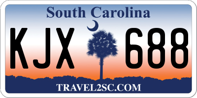 SC license plate KJX688