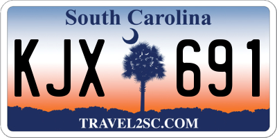 SC license plate KJX691