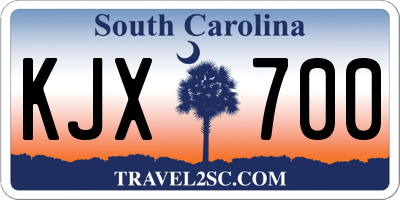 SC license plate KJX700