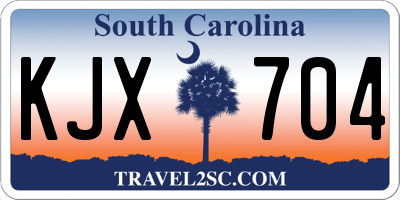 SC license plate KJX704
