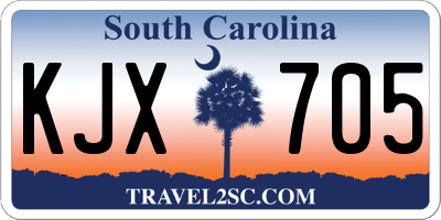 SC license plate KJX705