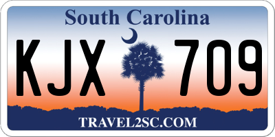 SC license plate KJX709