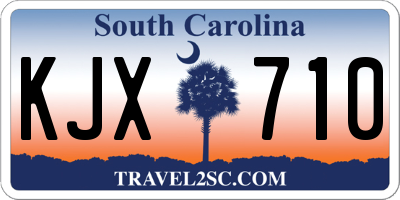 SC license plate KJX710