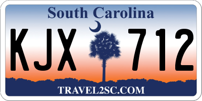 SC license plate KJX712