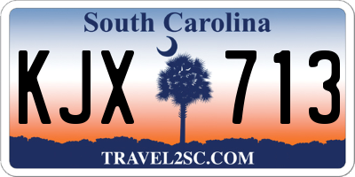 SC license plate KJX713