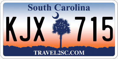 SC license plate KJX715