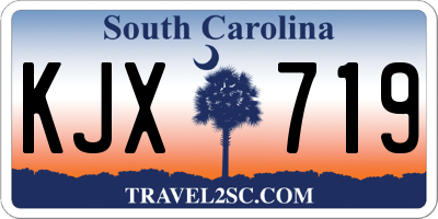 SC license plate KJX719