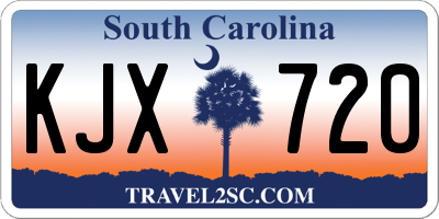 SC license plate KJX720