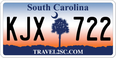 SC license plate KJX722