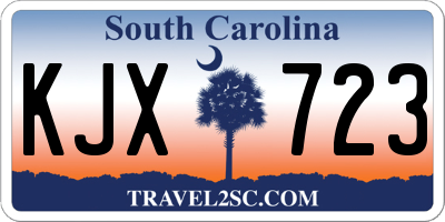 SC license plate KJX723