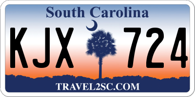 SC license plate KJX724