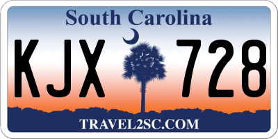 SC license plate KJX728