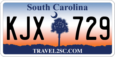 SC license plate KJX729